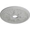 Ekena Millwork Rose and Ribbon Ceiling Medallion (Fits Canopies up to 4"), 23 5/8"OD x 4"ID x 1 1/2"P, Frost CM23ROFRF - alternate 2